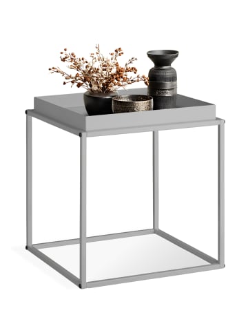 tectake Beistelltisch Cambridge 40 x 40 x 44 cm, grau
