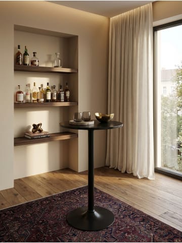 KADIMA DESIGN Design Bartisch Stehtisch Ø 60 cm Metall / Holz