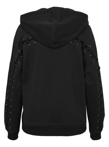 Urban Classics Urban Classics Damen Ladies Laced-Up Hoody in black