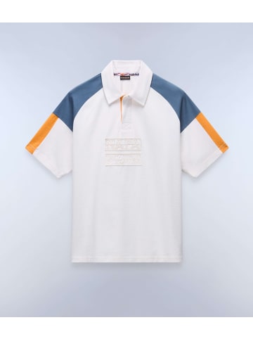 Napapijri Polo "E-Cenci Ss" in Weiß