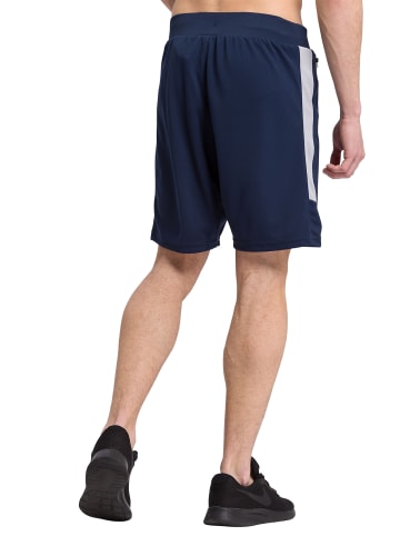 erima Squad Worker Shorts in new navy/silver grey