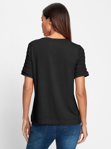 Heine Rundhalsshirt in schwarz