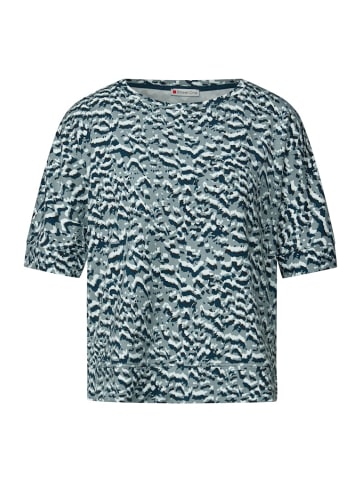 Street One Gemustertes Batwing Shirt in Blau