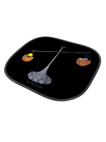 Mr. & Mrs. Panda Auto Sonnenschutz Sternzeichen Waage ohne Spruch in Schwarz