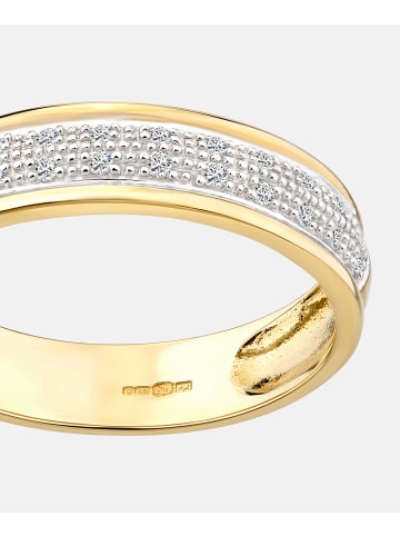 Diamant L'éternel Ring aus 375 Gelbgold mit Diamant