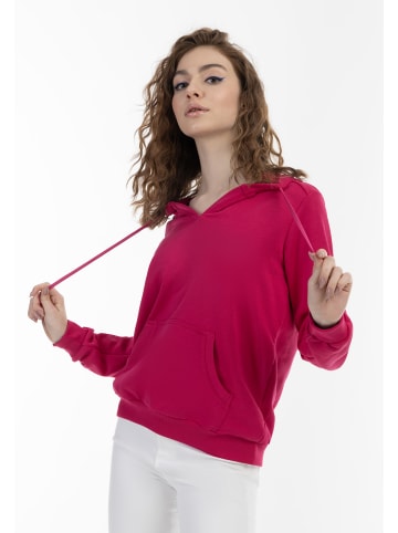 myMo Kapuzenpullover in Pink