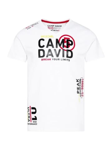 CAMP DAVID  T-Shirt in weiß