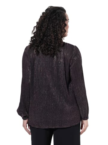 Langarmshirt in dunkle traube