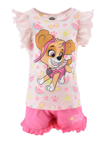 Paw Patrol 2tlg. Outfit: Sommer-Set T-Shirt und Shorts Skye in Pink