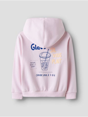 name it Hoodie NKFOFINA LS NREG WH SWE BRU in cradle pink