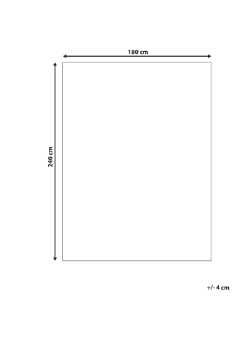 Beliani Kurzflor DAGARI in Beige - (W) 200 x (L) 300 cm