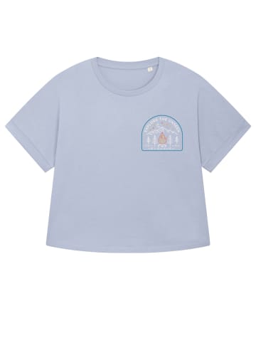 wat? Apparel T-Shirt Explore the unseen in Serene Blue