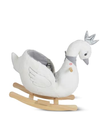 Moni Schaukeltier Schwan aus Holz in weiß