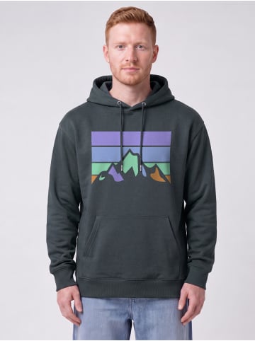 wat? Apparel Sweatshirt Retro Landscape in India Ink Grey