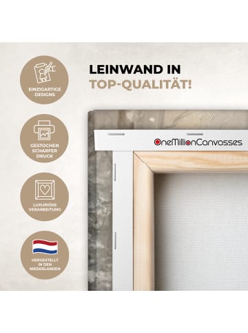 OnlyWow Leinwand Bilder Naturfarben