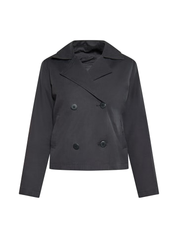 DreiMaster Damen Kurze Trenchjacke in Schwarz