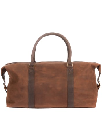 mh michael heinen Leder Weekender, Reisetasche, aus Büffelleder, in braun