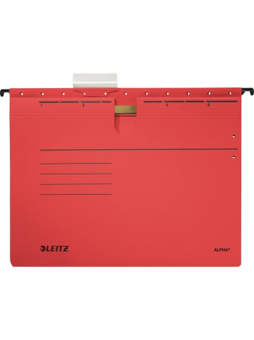 Leitz Hängehefter Alpha kaufm. Heftung 250g/qm Karton rot Packung mit 5 St...