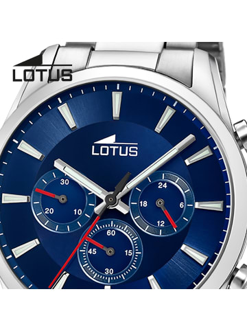 Lotus Chronograph-Armbanduhr Lotus Classic silber groß (ca. 42mm)