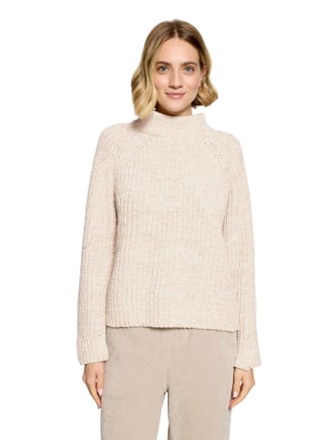 CARTOON Strickpullover mit Stehkragen in Cream/Green