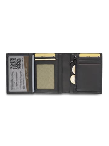Roncato Detroit Geldbörse RFID Schutz Leder 9 cm nero