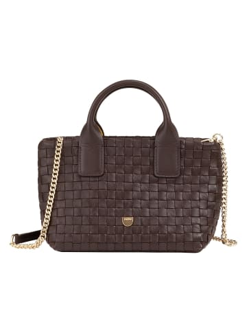 DuDu Ibiza Handtasche Leder 22 cm in coffee brown