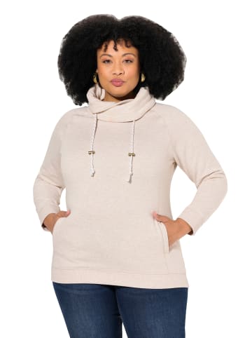 Ulla Popken Sweatshirt in natur melange