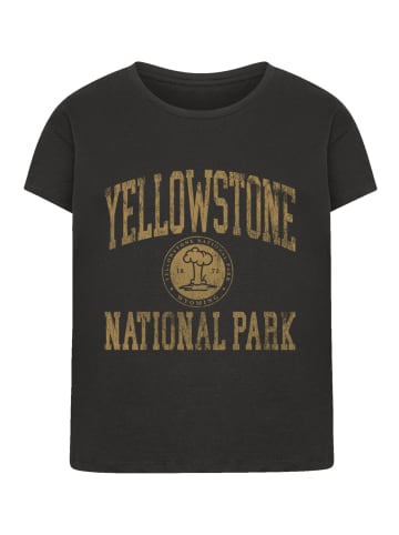 F4NT4STIC Box Tee US National Parks Yellowstone Wyoming in schwarz