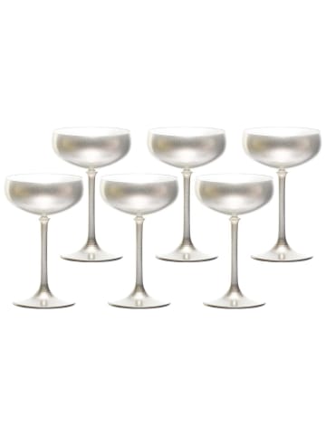 6er Set Sektschalen Elements in Silber 230 ml