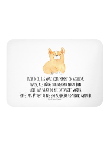 Mr. & Mrs. Panda magnet Corgie mit Spruch in Weiß