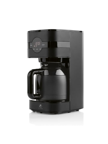 Kochwerk Kaffeemaschine LED-Display 900W schwarz mit Isolierkanne Schwarz