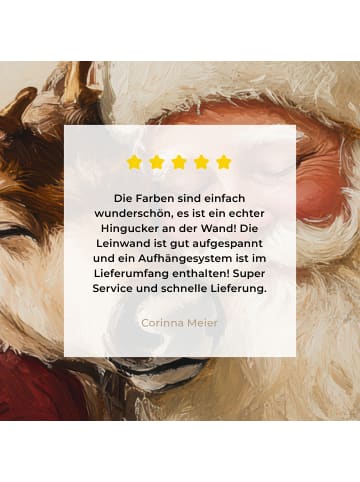 MuchoWow Leinwand Bilder Rotbraun