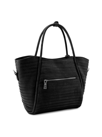 FREDs BRUDER Layer Shopper Tasche Leder 26 cm in black