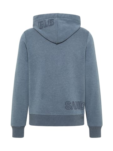 ELBSAND Zip-Jacke mit Kapuze Torre in Midnight Sea Melange