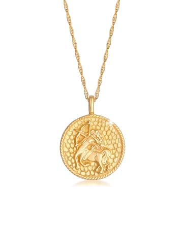 Elli Halskette 925 Sterling Silber Sternzeichen, Sternzeichen - Schütze in Gold