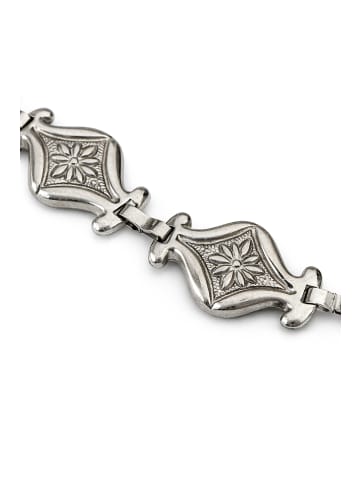 Allgäu Rebell Kettengürtel " Edelweiß " in silber