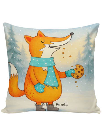 Mr. & Mrs. Panda Sofakissen Fuchs Keks Design ohne Spruch in Weiß