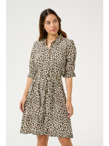 Kaffe Kleid KAvelana in Multi Color Leo Print