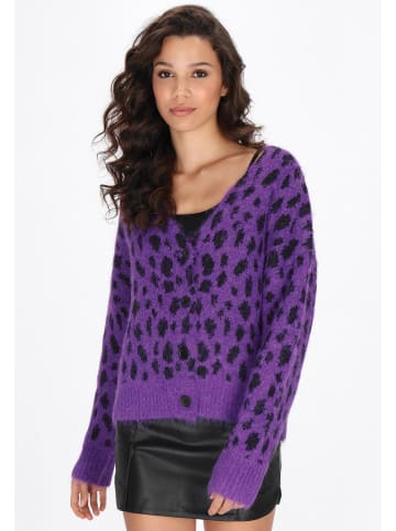 myMo ROCKS Women Cardigan in violet leo