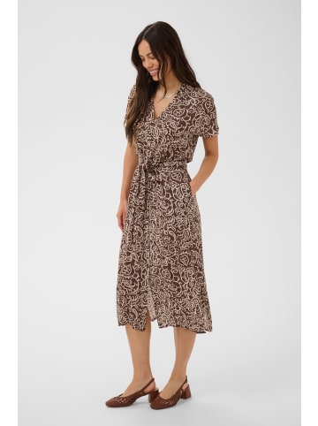 SAINT TROPEZ Kleid VegaSZ Regular fit in Brown Birch Squiggles