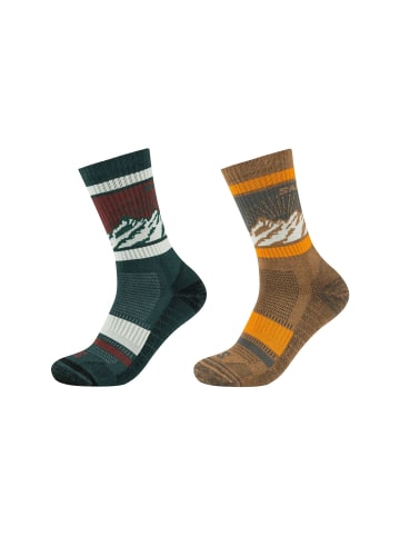 SALOMON Socken 2er Pack hike in Panderosa Pine/Black