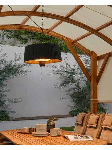 Beliani Terrassenstrahler ASCEA in Schwarz - (W) 43 x (H) 22 x (L) 43 cm