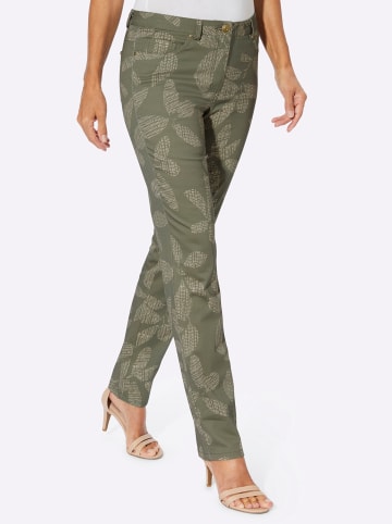 WITT WEIDEN Druckhose in khaki-sand-bedruckt