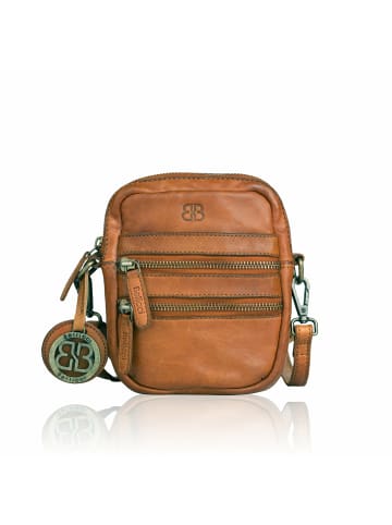 Bellicci Umhängetasche für Damen in cognac