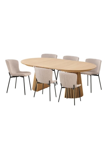 ebuy24 Essgruppe Osaka Beige 120 x 120 cm