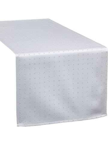 REDBEST Jacquard, Baumwollmischung, Gewebt Tischläufer Alcona in silber