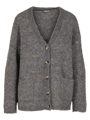 Noisy may Noisy may Gestrickte Strickjacke in medium grey melange