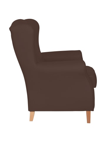 58 aufm Kessel OHRENSESSEL Karlen Bezug Kunstleder Buche natur / braun