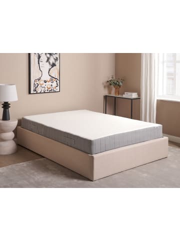 Beliani Matratze ROOMY in Weiß/Grau - (W) 140 x (H) 20 x (L) 200 cm