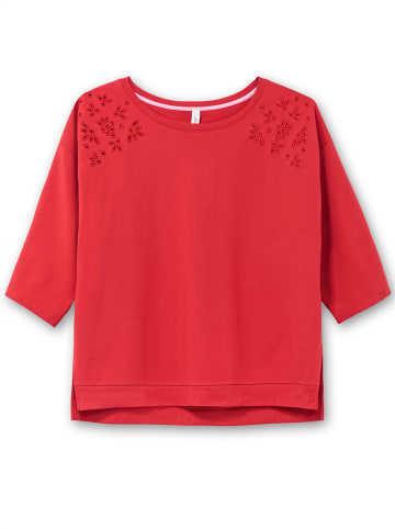 sheego Sweatshirt in erdbeere